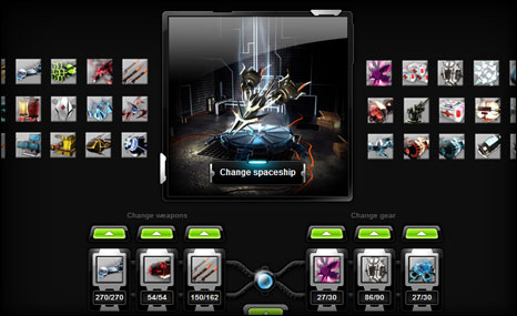 Customize your spacecraft's setup